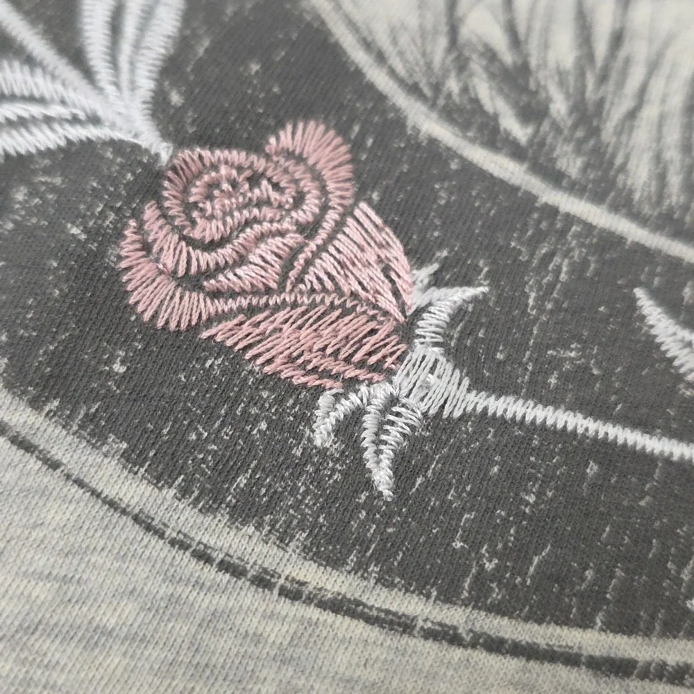 Floral Mushroom Moon Relaxed Heritage Jersey Tank - Picture 4 of 7